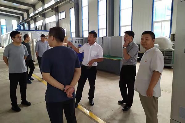 遼寧省朝陽市領導到我公司視察產(chan) 業(ye) 園區建設進度