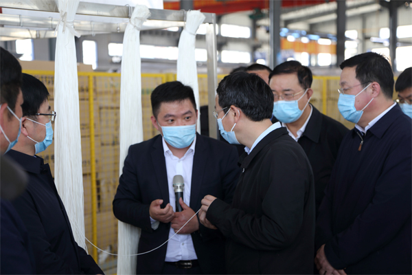 2020年4月14日遼寧省副省長張立林蒞臨(lin) 遼寧一諾環保產(chan) 業(ye) 園
